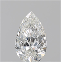 Natural Diamond 0.50 Carats, Pear with  Cut, H Color, VVS2 Clarity and Certified by GIA
