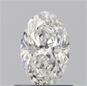Natural Diamond 0.62 Carats, Oval with  Cut, G Color, VVS1 Clarity and Certified by GIA