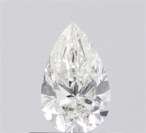 Picture of Natural Diamond 0.50 Carats, Pear with  Cut, G Color, SI1 Clarity and Certified by IGI