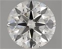 Natural Diamond 0.90 Carats, Round with Excellent Cut, J Color, IF Clarity and Certified by GIA