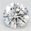 Lab Grown Diamond 2.22 Carats, Round with Ideal Cut, D Color, IF Clarity and Certified by IGI