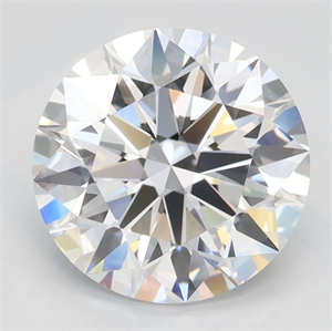 Picture of Lab Grown Diamond 2.22 Carats, Round with Ideal Cut, D Color, IF Clarity and Certified by IGI