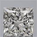 Natural Diamond 0.93 Carats, Princess with  Cut, G Color, SI1 Clarity and Certified by GIA