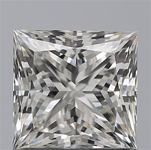 Picture of Natural Diamond 0.93 Carats, Princess with  Cut, G Color, SI1 Clarity and Certified by GIA