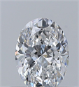 Natural Diamond 0.40 Carats, Oval with  Cut, E Color, IF Clarity and Certified by GIA