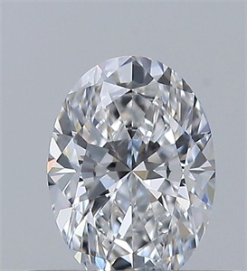 Picture of Natural Diamond 0.40 Carats, Oval with  Cut, E Color, IF Clarity and Certified by GIA