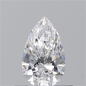 Picture of Natural Diamond 0.50 Carats, Pear with  Cut, D Color, VS2 Clarity and Certified by GIA