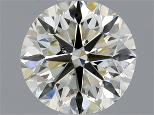 Picture of Natural Diamond 0.71 Carats, Round with Very Good Cut, L Color, SI1 Clarity and Certified by GIA