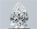 Natural Diamond 0.60 Carats, Pear with  Cut, F Color, VVS2 Clarity and Certified by GIA