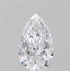 Picture of Natural Diamond 1.71 Carats, Pear with  Cut, D Color, IF Clarity and Certified by GIA