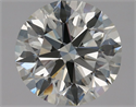 Natural Diamond 1.50 Carats, Round with Excellent Cut, I Color, VVS2 Clarity and Certified by HRD