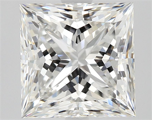Picture of Natural Diamond 2.03 Carats, Princess with  Cut, F Color, VVS2 Clarity and Certified by GIA