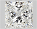 Natural Diamond 2.03 Carats, Princess with  Cut, F Color, VVS2 Clarity and Certified by GIA