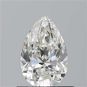Picture of Natural Diamond 0.71 Carats, Pear with  Cut, H Color, VVS1 Clarity and Certified by GIA