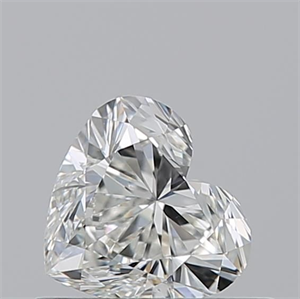 Picture of Natural Diamond 0.50 Carats, Heart with  Cut, I Color, VS2 Clarity and Certified by GIA