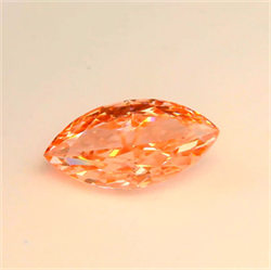 Picture of Lab Grown Diamond 2.53 Carats, Marquise with  Cut, Fancy Vivid Pink Color, VVS2 Clarity and Certified by IGI