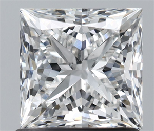 Foto Diamante Natural 1.20 quilates, Princesa , Color F, claridad SI1 y certificado GIA de