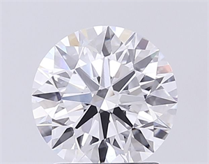 Picture of Lab Grown Diamond 1.95 Carats, Round with Ideal Cut, D Color, VVS1 Clarity and Certified by IGI