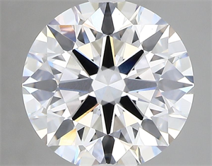 Picture of Lab Grown Diamond 3.55 Carats, Round with Excellent Cut, E Color, VS2 Clarity and Certified by GIA
