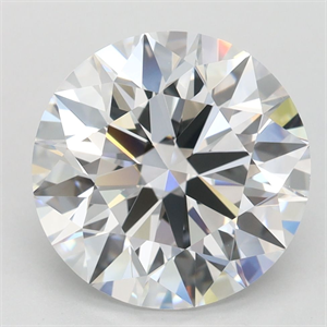 Picture of Lab Grown Diamond 3.55 Carats, Round with Ideal Cut, D Color, VVS1 Clarity and Certified by IGI