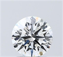 Lab Grown Diamond 1.55 Carats, Round with Ideal Cut, D Color, VVS2 Clarity and Certified by IGI