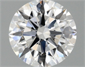 Lab Grown Diamond 1.10 Carats, Round with Ideal Cut, D Color, VVS2 Clarity and Certified by IGI