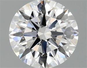 Picture of Lab Grown Diamond 1.10 Carats, Round with Ideal Cut, D Color, VVS2 Clarity and Certified by IGI