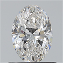 Natural Diamond 0.70 Carats, Oval with  Cut, E Color, VVS1 Clarity and Certified by GIA