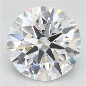 Picture of Lab Grown Diamond 2.91 Carats, Round with Ideal Cut, D Color, VVS1 Clarity and Certified by IGI