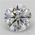 Lab Grown Diamond 2.01 Carats, Round with Ideal Cut, D Color, VS1 Clarity and Certified by IGI
