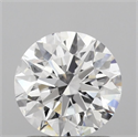 Lab Grown Diamond 1.20 Carats, Round with Ideal Cut, D Color, VVS2 Clarity and Certified by IGI