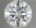 Natural Diamond 0.90 Carats, Round with Excellent Cut, H Color, VS1 Clarity and Certified by GIA