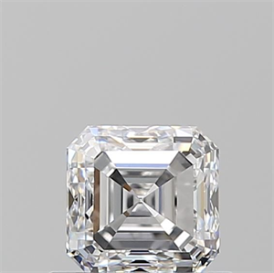 Picture of Natural Diamond 0.70 Carats, Asscher with  Cut, E Color, VVS2 Clarity and Certified by GIA