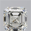 Natural Diamond 1.50 Carats, Asscher with  Cut, K Color, VS1 Clarity and Certified by GIA