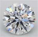 Lab Grown Diamond 1.09 Carats, Round with Ideal Cut, D Color, VS1 Clarity and Certified by IGI