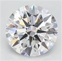 Lab Grown Diamond 2.72 Carats, Round with Ideal Cut, D Color, VVS1 Clarity and Certified by IGI
