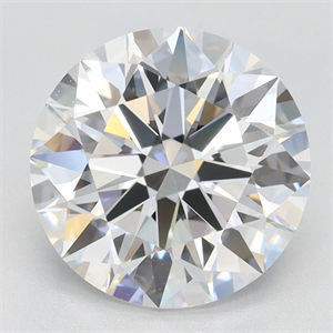 Picture of Lab Grown Diamond 2.72 Carats, Round with Ideal Cut, D Color, VVS1 Clarity and Certified by IGI