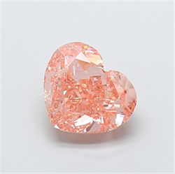 Picture of Lab Grown Diamond 1.93 Carats, Heart with  Cut, Fancy Intense Pink Color, VS2 Clarity and Certified by IGI