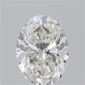 Picture of Natural Diamond 1.30 Carats, Oval with  Cut, G Color, VS2 Clarity and Certified by GIA