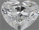 Natural Diamond 0.45 Carats, Heart with  Cut, G Color, VS1 Clarity and Certified by IGI