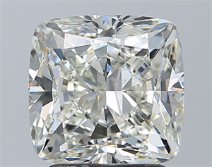 Foto Diamante Natural 2.51 quilates, Del cojín , Color K, claridad SI1 y certificado GIA de