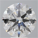 Lab Grown Diamond 6.01 Carats, Round with Ideal Cut, F Color, VVS2 Clarity and Certified by IGI