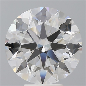 Picture of Lab Grown Diamond 6.01 Carats, Round with Ideal Cut, F Color, VVS2 Clarity and Certified by IGI
