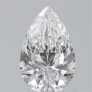 Foto Diamante Natural 0.74 quilates, De pera , Color D, claridad VVS2 y certificado GIA de