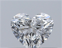 Natural Diamond 0.31 Carats, Heart with  Cut, E Color, VVS1 Clarity and Certified by GIA