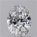 Natural Diamond 0.70 Carats, Oval with  Cut, D Color, VVS2 Clarity and Certified by GIA