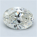 Diamante Natural 2.30 quilates, Ovalado , Color I, claridad SI2 y certificado GIA