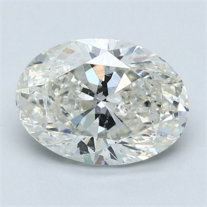 Foto Diamante Natural 2.30 quilates, Ovalado , Color I, claridad SI2 y certificado GIA de