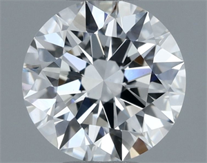 Picture of Natural Diamond 0.50 Carats, Round with Excellent Cut, E Color, VS2 Clarity and Certified by GIA