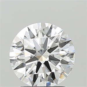 Picture of Lab Grown Diamond 2.10 Carats, Round with Ideal Cut, E Color, VVS1 Clarity and Certified by IGI